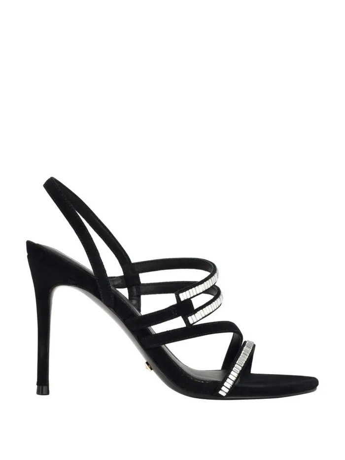 GUESS Heels Women Kaden Crystal Strappy Heel Black1 GUESS Heels Women Kaden Crystal Strappy Heel Black1