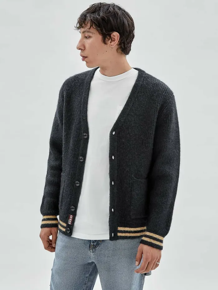 GUESS Hoodies and Sweaters Men GUESS Originals Knit Cardigan Daring Ocean