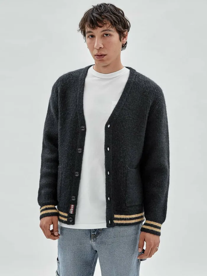 GUESS Hoodies and Sweaters Men GUESS Originals Knit Cardigan Daring Ocean GUESS Hoodies and Sweaters Men GUESS Originals Knit Cardigan Daring Ocean