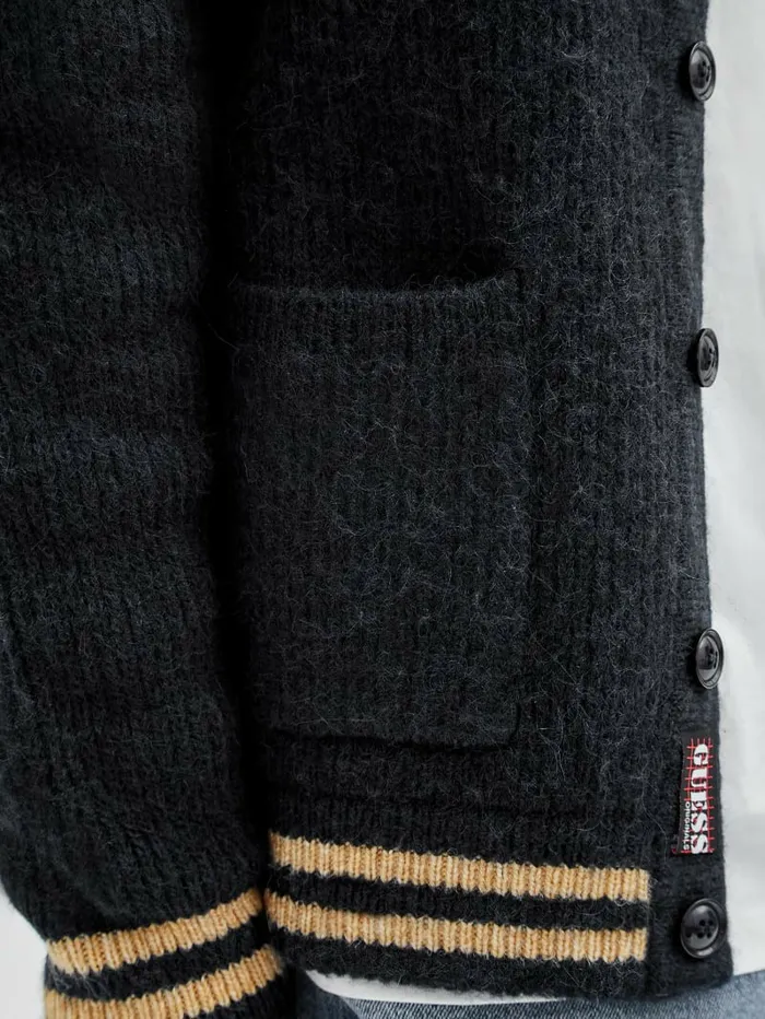 GUESS Hoodies and Sweaters Men GUESS Originals Knit Cardigan Daring Ocean GUESS Hoodies and Sweaters Men GUESS Originals Knit Cardigan Daring Ocean