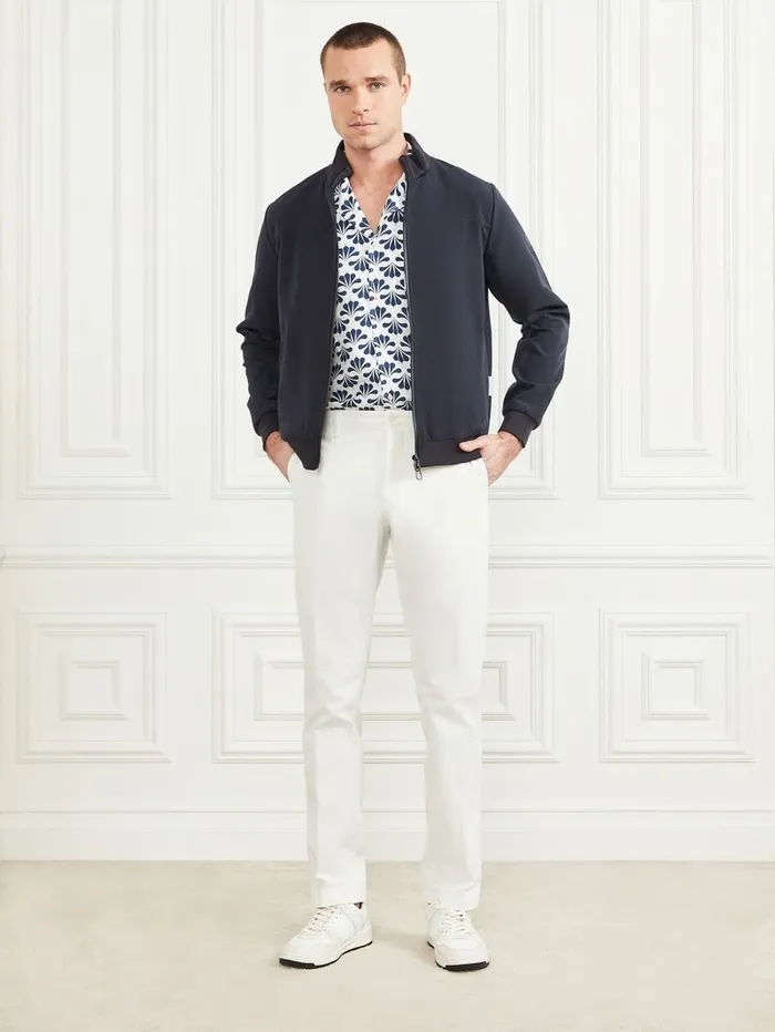 GUESS Hoodies and Sweaters Men Logo ZipUp Jacket Bleu lgant GUESS Hoodies and Sweaters Men Logo ZipUp Jacket Bleu lgant