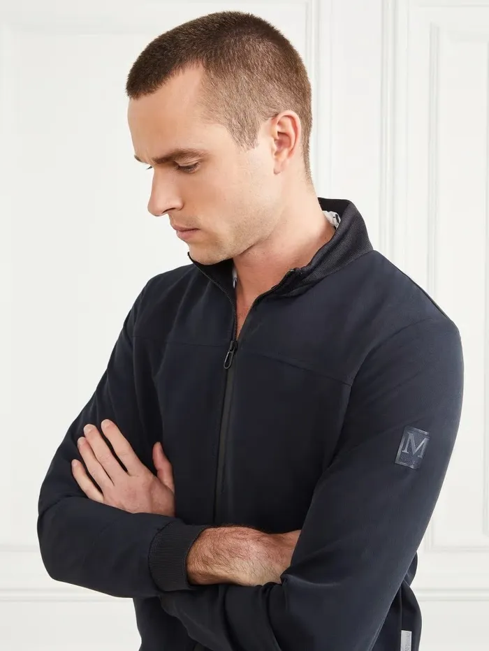 GUESS Hoodies and Sweaters Men Logo ZipUp Jacket Bleu lgant GUESS Hoodies and Sweaters Men Logo ZipUp Jacket Bleu lgant