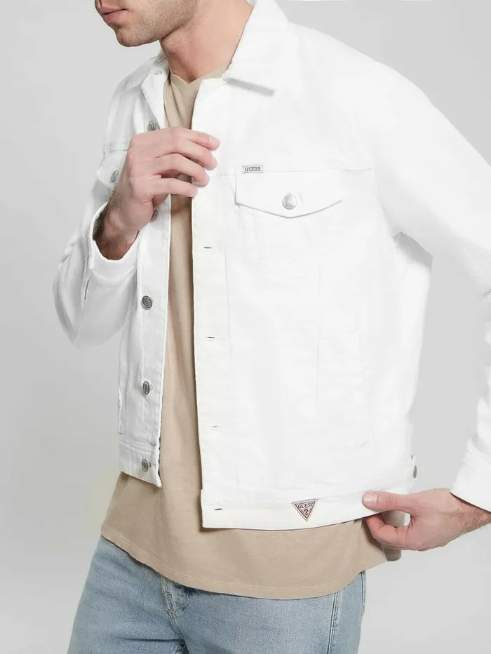 GUESS Jackets and Coats Men Eco Dillon Jacket Optic White