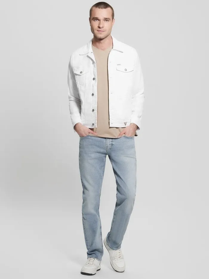 GUESS Jackets and Coats Men Eco Dillon Jacket Optic White GUESS Jackets and Coats Men Eco Dillon Jacket Optic White
