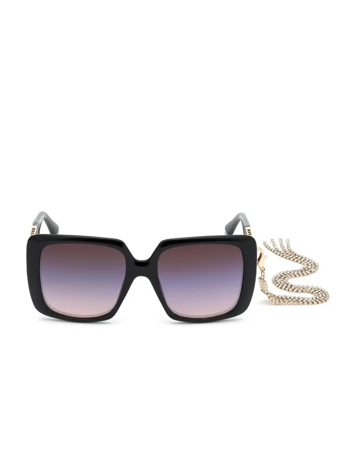 GUESS Tassel Square Sunglasses Black Women Sunglasses
