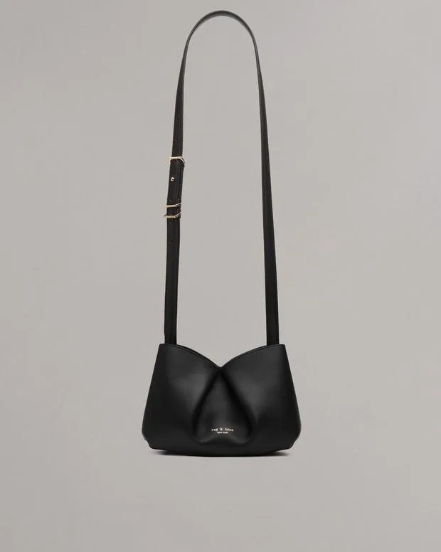 Handbags Bloom Small Calf Leather Crossbody Bag BlackGreige 8211 rag and bone Women