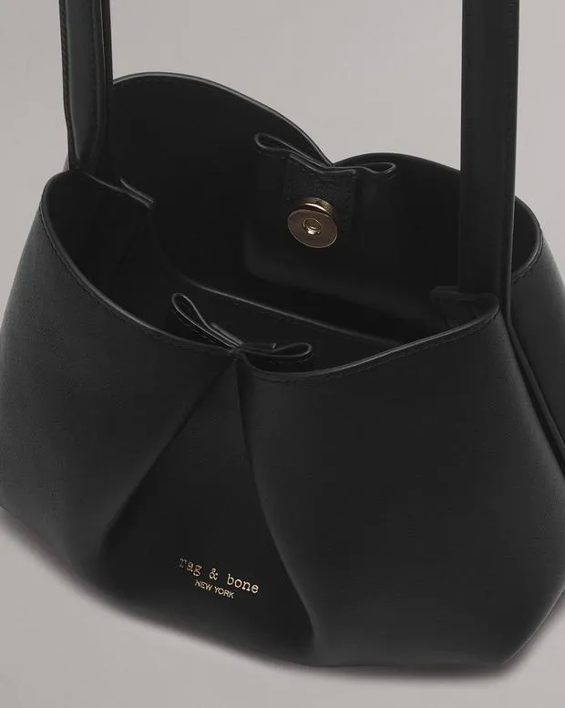 Handbags Bloom Small Calf Leather Crossbody Bag BlackGreige 8211 rag and bone Women