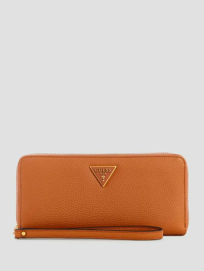Handbags Laryn Large ZipAround Wallet Cognac GUESS Women