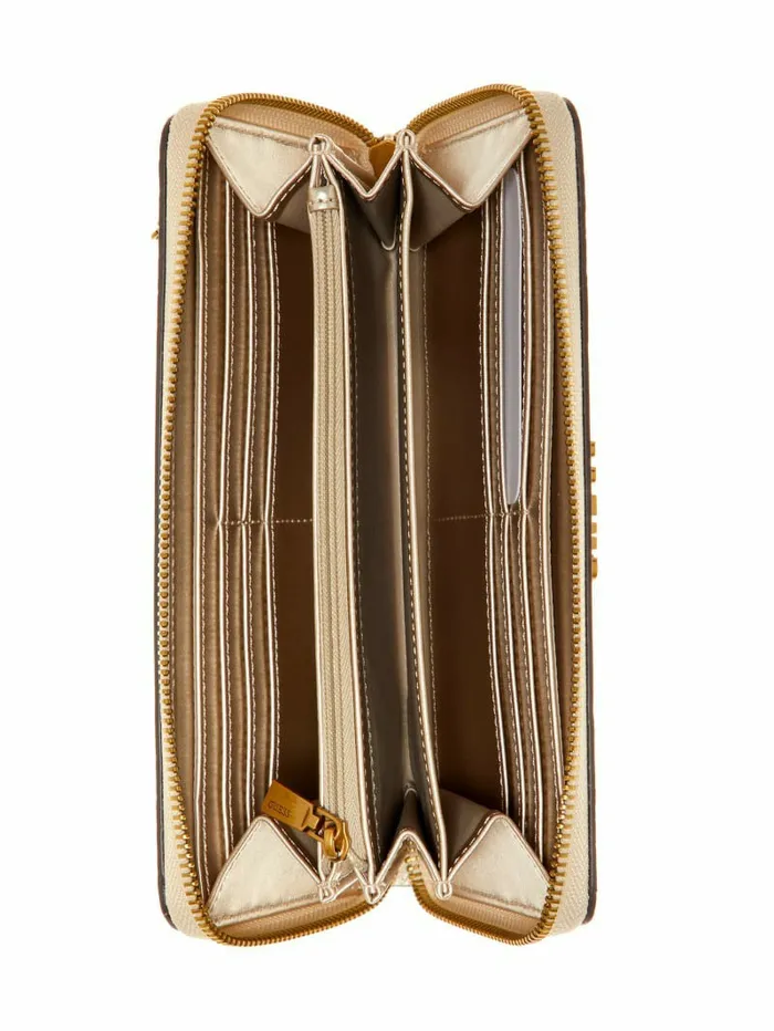 Handbags Laryn Large ZipAround Wallet Cognac GUESS Women Handbags Laryn Large ZipAround Wallet Cognac GUESS Women