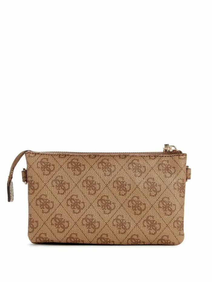 Handbags Latona Quattro G Mini Crossbody Latte Logo GUESS Women Handbags Latona Quattro G Mini Crossbody Latte Logo GUESS Women