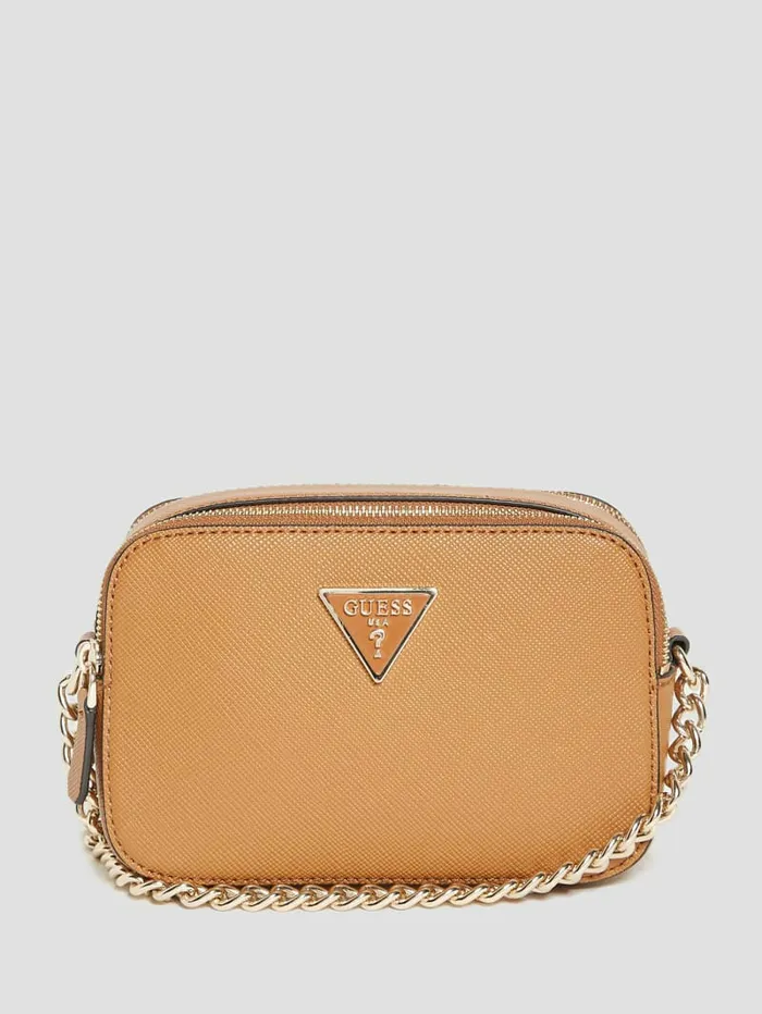Handbags Women GUESS Noelle Camera Crossbody Light Cognac