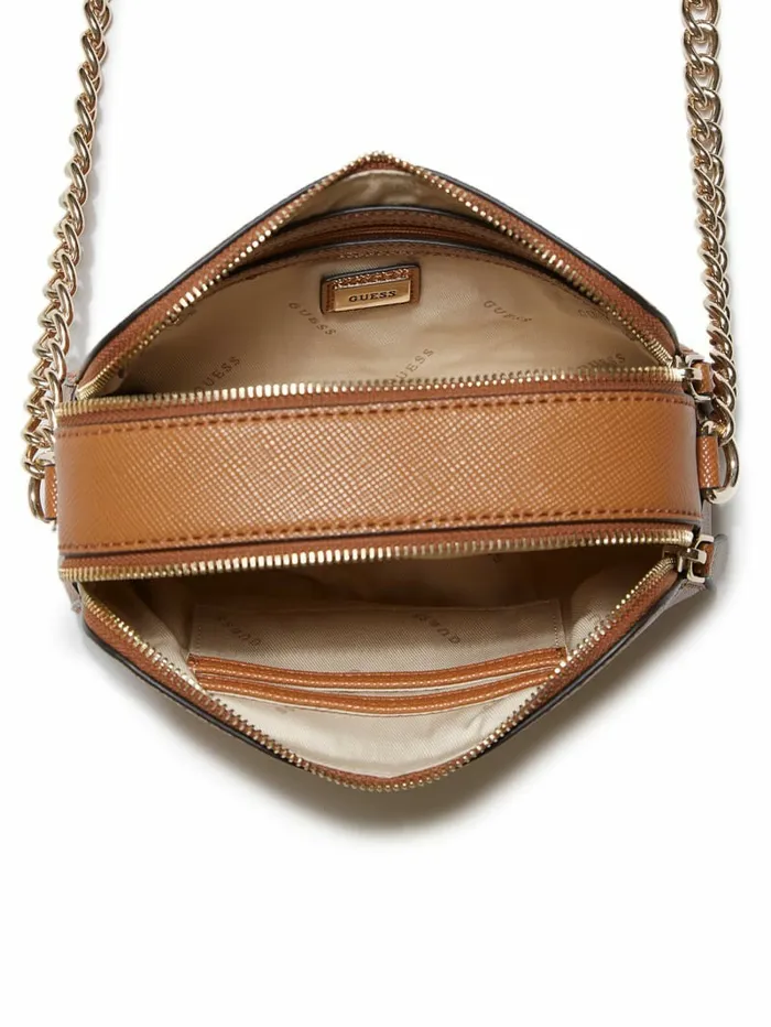 Handbags Women GUESS Noelle Camera Crossbody Light Cognac Handbags Women GUESS Noelle Camera Crossbody Light Cognac