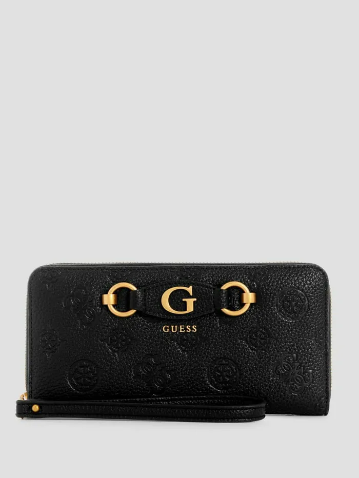Handbags Women Izzy Peony Large ZipAround Wallet Blossom GUESS
