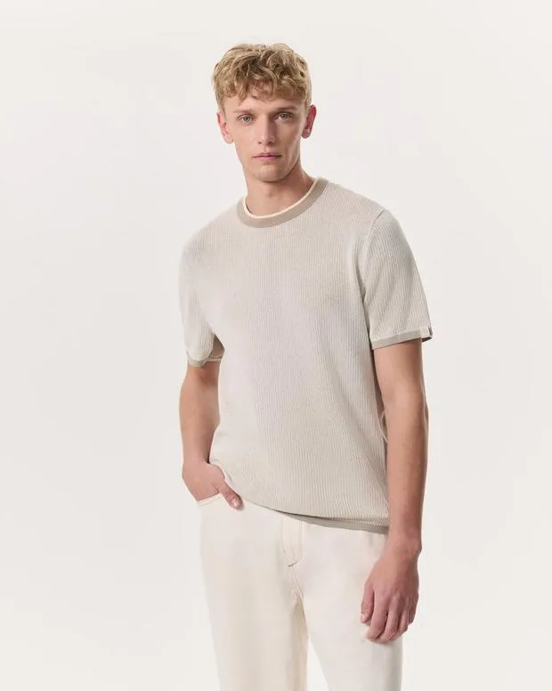 Harvey Crewneck TShirt BlackLight Beige Men SweatersTShirts and Henleys rag and bone Harvey Crewneck TShirt BlackLight Beige Men SweatersTShirts and Henleys rag and bone