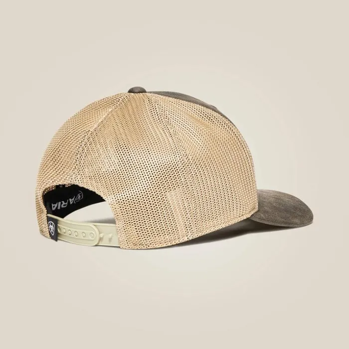 Hats and Caps Men Ariat Long Rectangle Logo Patch Cap Brown Hats and Caps Men Ariat Long Rectangle Logo Patch Cap Brown