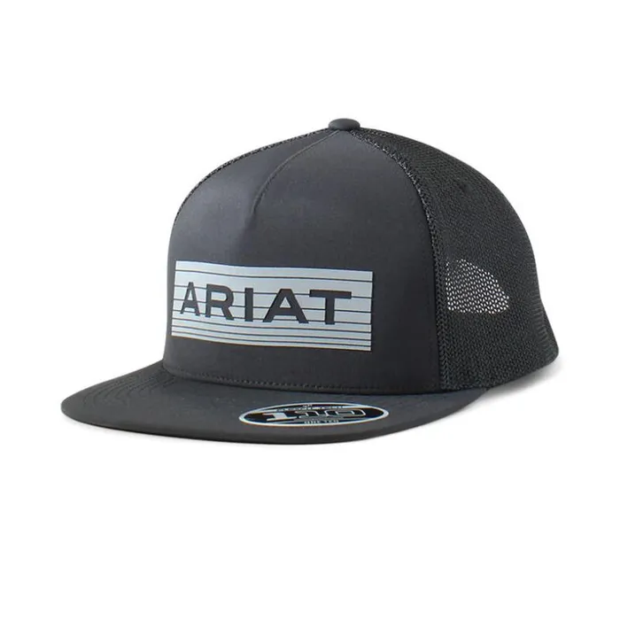 Hats and Caps Men Ariat Reflective Logo Cap Black