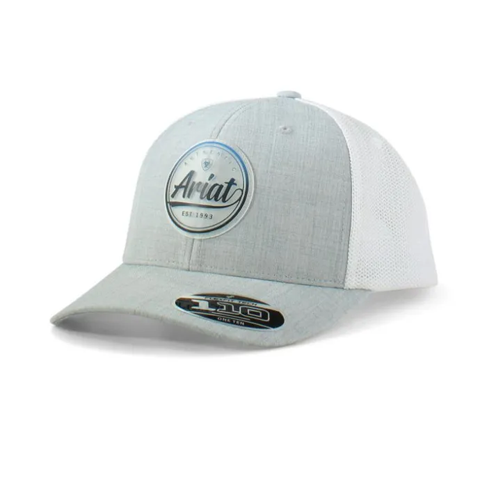 Hats and Caps Men Ariat Round Script Logo Cap Blue