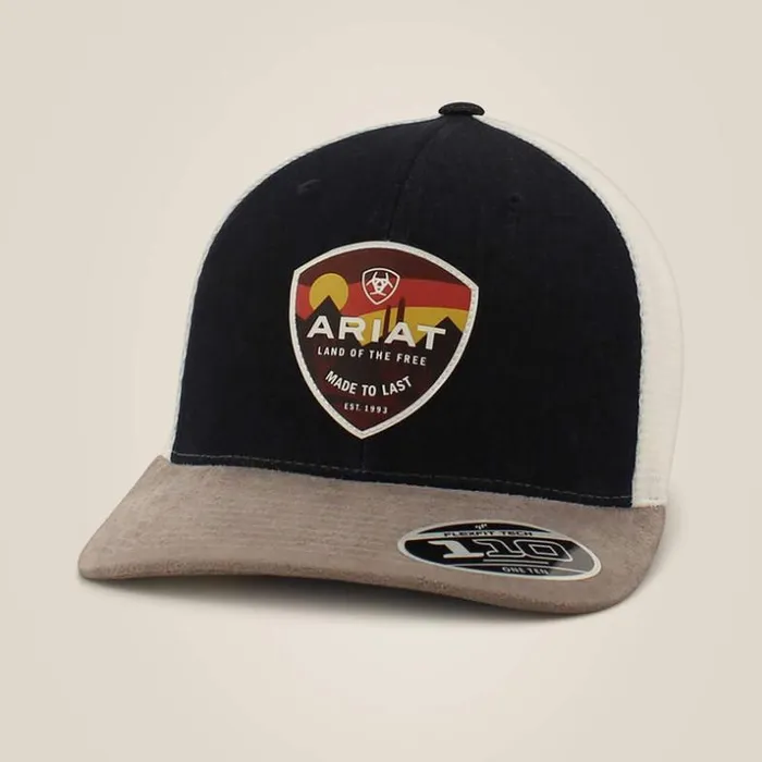 Hats and Caps Men Ariat Sunset Patch Cap Denim