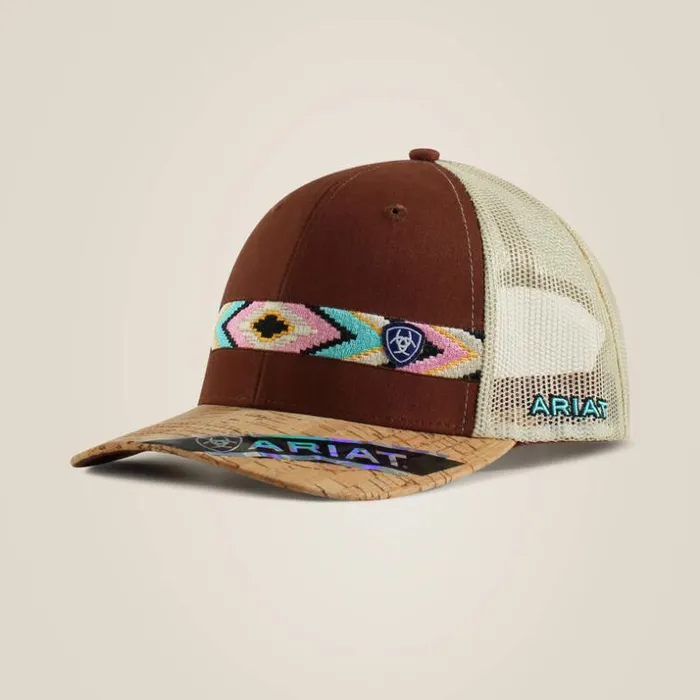 Hats and Caps Women Ariat Diamond Embroidery Cap Tan