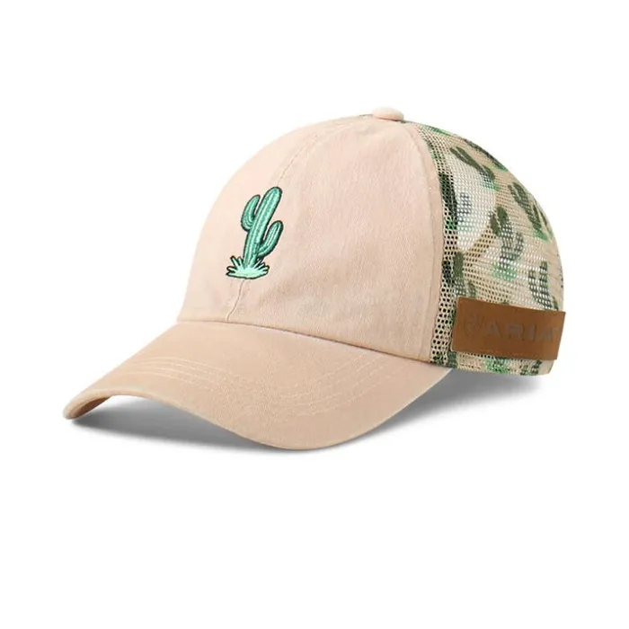 Hats and Caps Women Ariat Embroidered Cactus Cap Pink