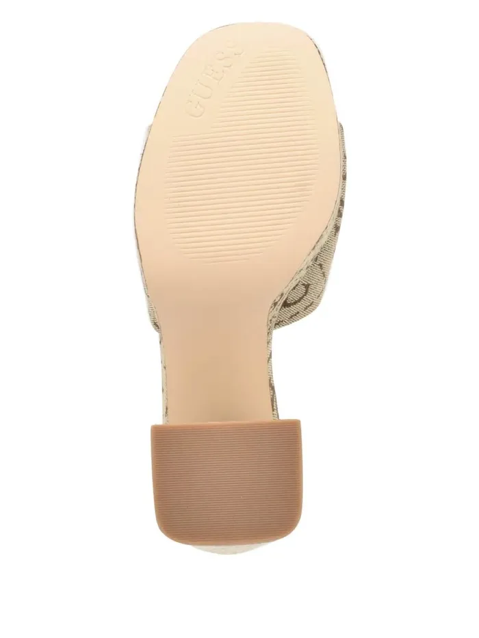 Heels Jadah Logo Platform Heels Medium Brown GUESS Women Heels Jadah Logo Platform Heels Medium Brown GUESS Women