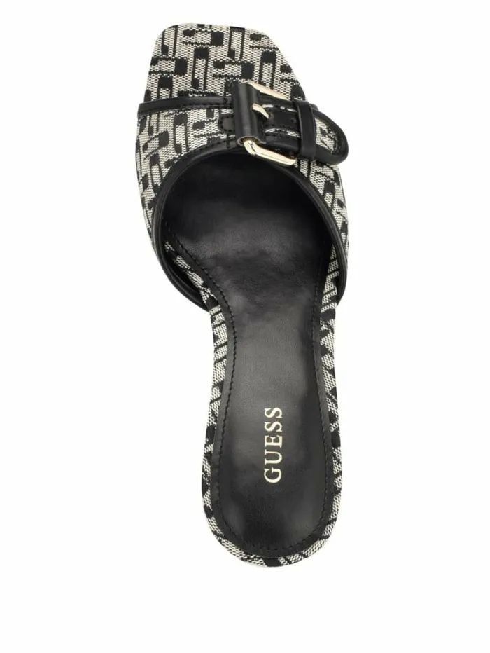 Heels Women Dista Buckled Logo Kitten Heels Black 001 GUESS Heels Women Dista Buckled Logo Kitten Heels Black 001 GUESS