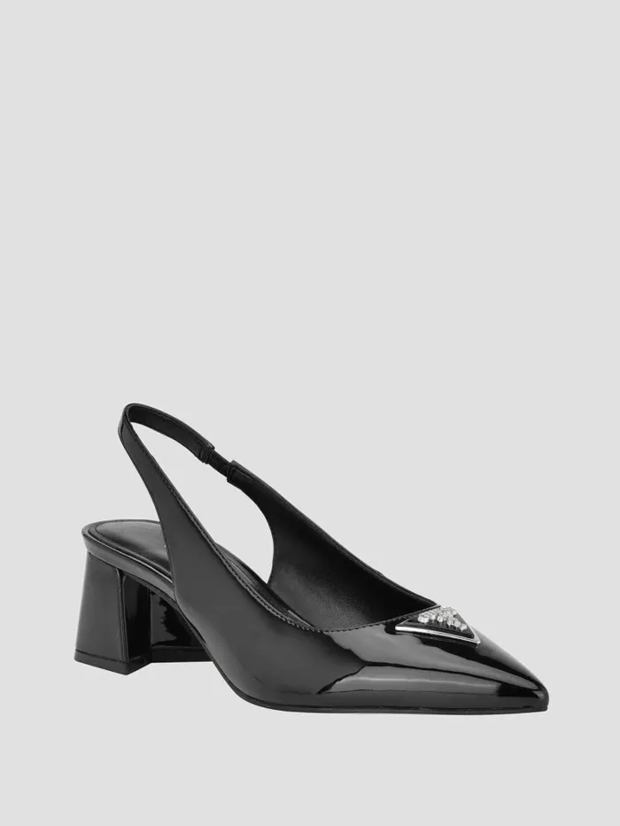 Heels Zanda Slingback Block Heels Black 001 GUESS Women