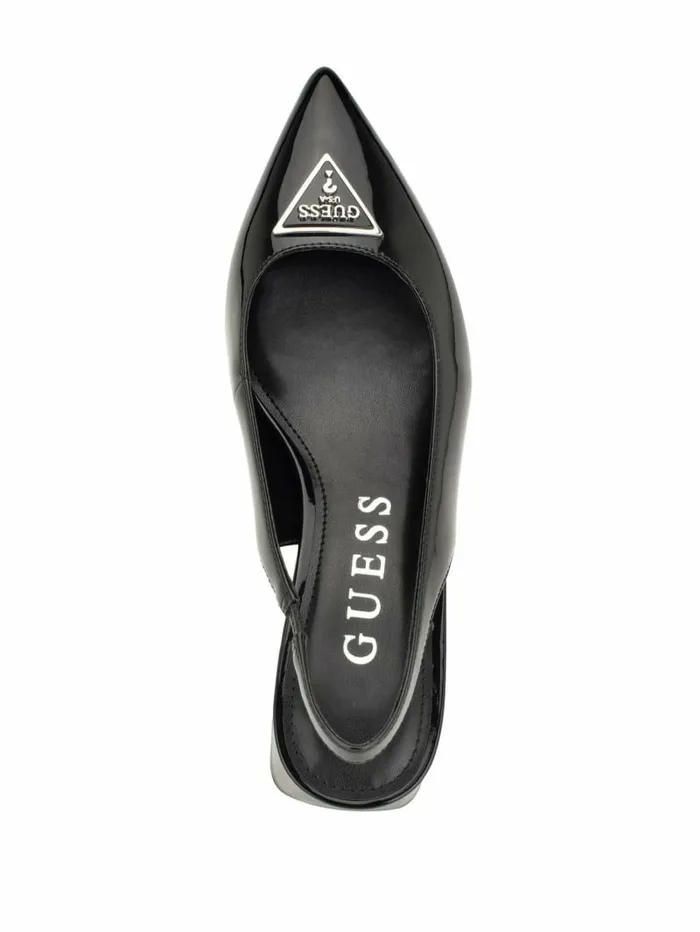 Heels Zanda Slingback Block Heels Black 001 GUESS Women