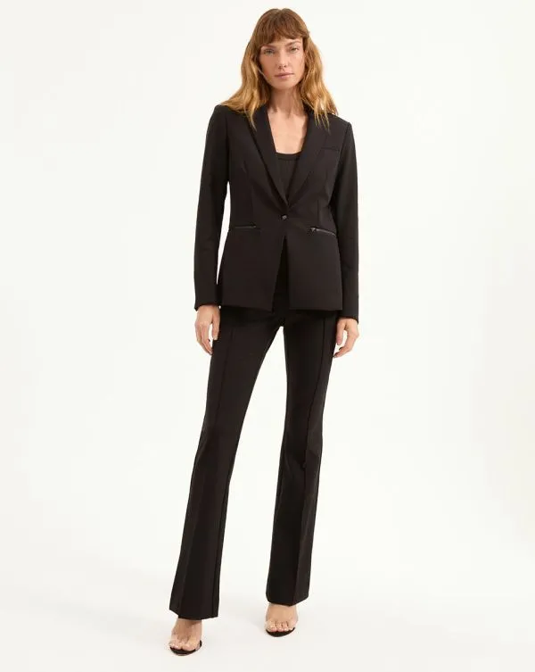 Hibiscus Scuba Pant Black Women Veronica Beard Pants Hibiscus Scuba Pant Black Women Veronica Beard Pants