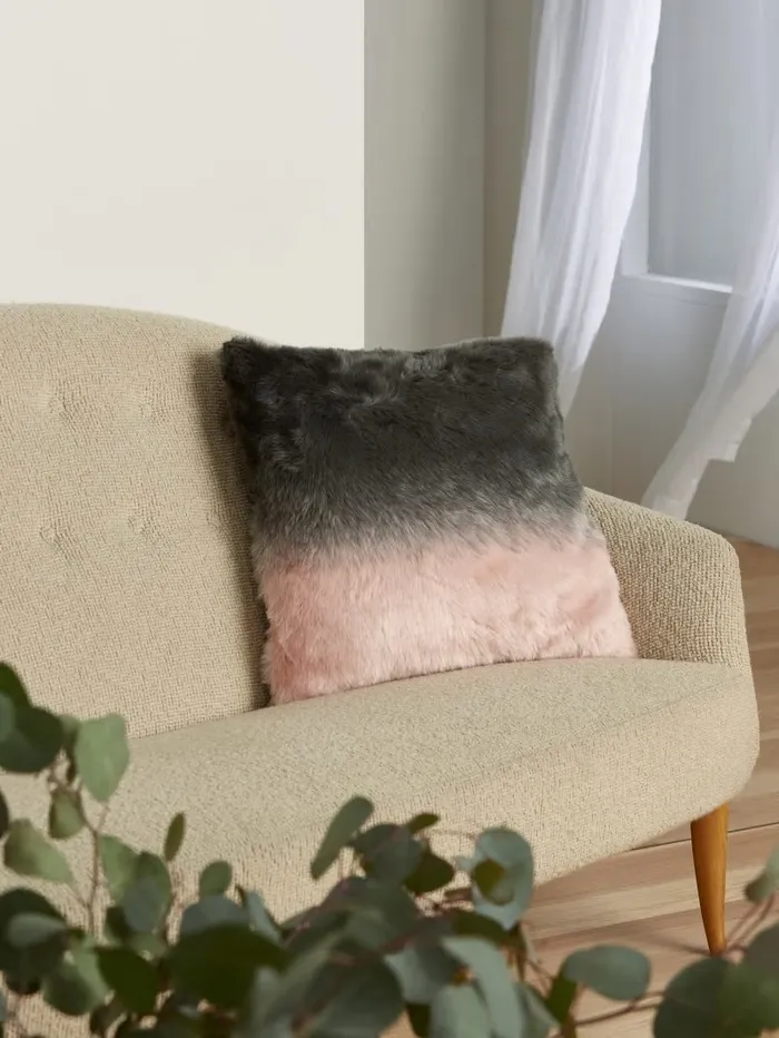 Home FauxFur Pillow Rose Multi 8211 GUESS Women