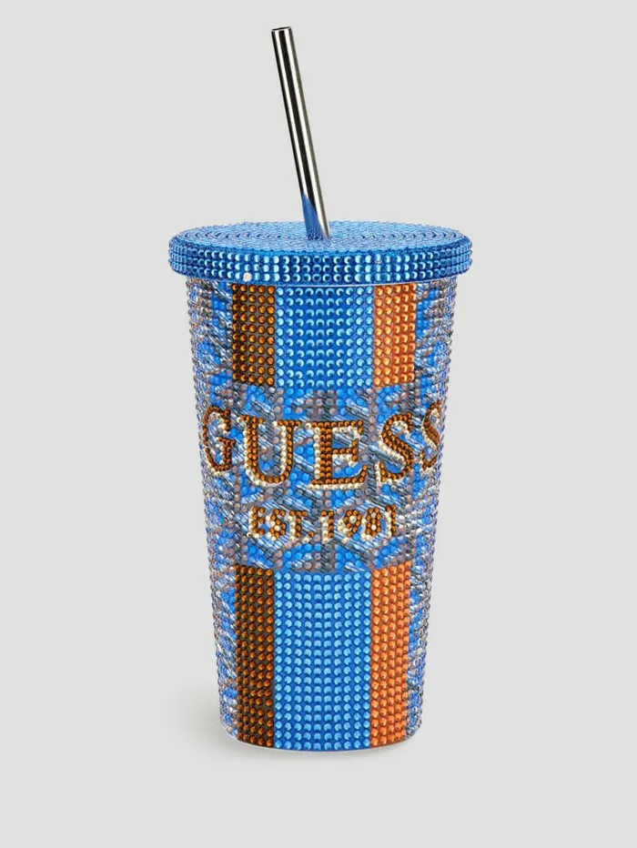 Home GUESS Women G Cube Logo Travel Tumbler Cup Blue