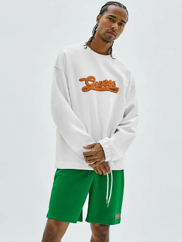 Hoodies and Sweaters GUESS Men GUESS Originals Drawstring Sweatshirt Pure White Hoodies and Sweaters GUESS Men GUESS Originals Drawstring Sweatshirt Pure White