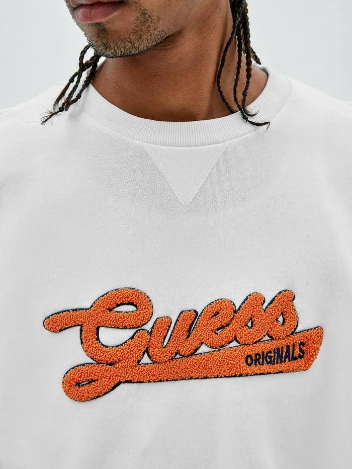 Hoodies and Sweaters GUESS Men GUESS Originals Drawstring Sweatshirt Pure White Hoodies and Sweaters GUESS Men GUESS Originals Drawstring Sweatshirt Pure White