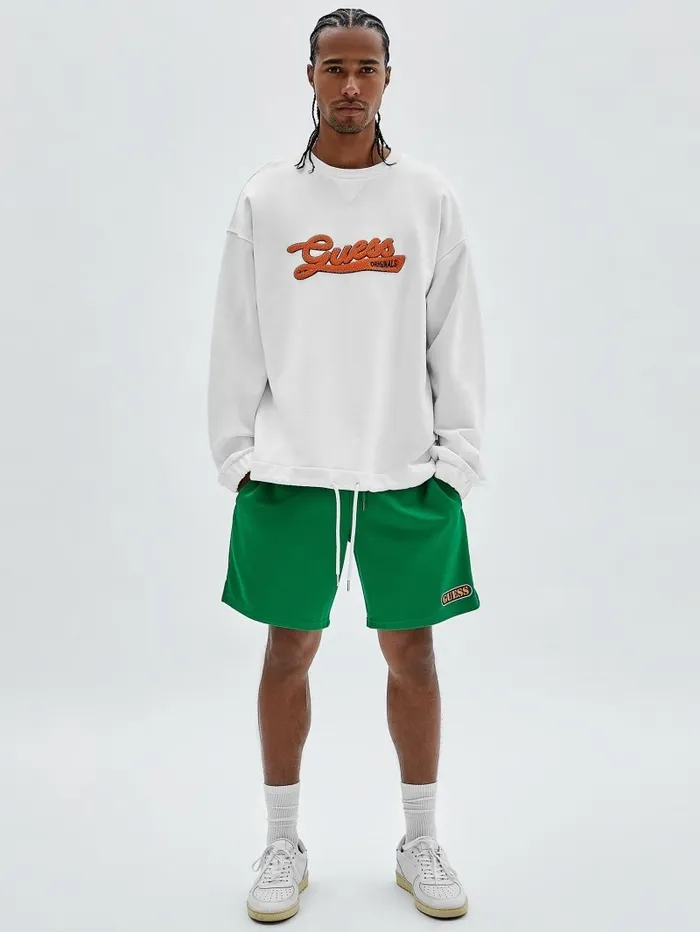 Hoodies and Sweaters GUESS Men GUESS Originals Drawstring Sweatshirt Pure White Hoodies and Sweaters GUESS Men GUESS Originals Drawstring Sweatshirt Pure White
