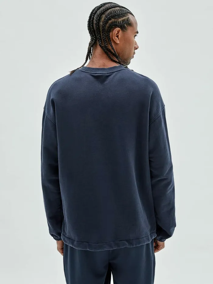 Hoodies and Sweaters GUESS Originals Drawstring Sweatshirt Blackened Blue 8211 GUESS Men Hoodies and Sweaters GUESS Originals Drawstring Sweatshirt Blackened Blue 8211 GUESS Men