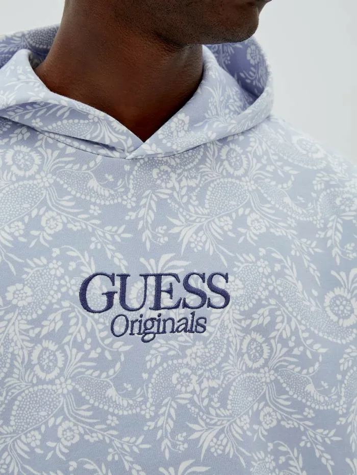 Hoodies and Sweaters Men GUESS Originals Bandana Hoodie Sonic Pearl Multi GUESS Hoodies and Sweaters Men GUESS Originals Bandana Hoodie Sonic Pearl Multi GUESS