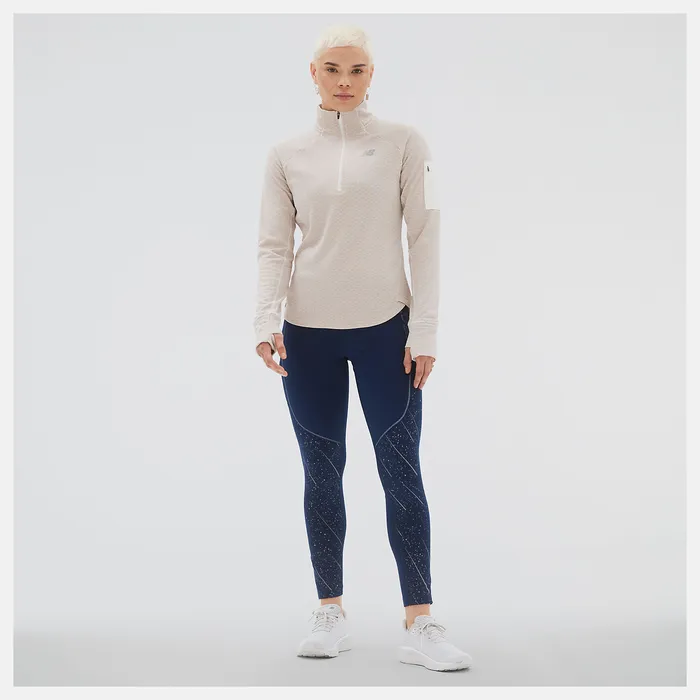 Hoodies and Sweatshirts NB Heat Grid Half Zip SEA SALT HEATHER New Balance Women Hoodies and Sweatshirts NB Heat Grid Half Zip SEA SALT HEATHER New Balance Women
