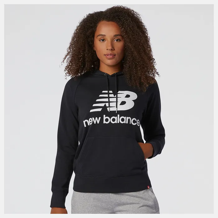 Hoodies and Sweatshirts Women NB Essentials Pullover Hoodie BLACK New Balance Hoodies and Sweatshirts Women NB Essentials Pullover Hoodie BLACK New Balance