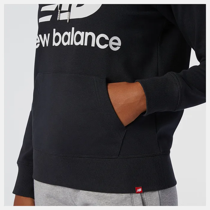 Hoodies and Sweatshirts Women NB Essentials Pullover Hoodie BLACK New Balance Hoodies and Sweatshirts Women NB Essentials Pullover Hoodie BLACK New Balance