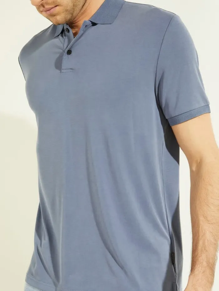 Iker Polo Mojave Stone Men Shirts GUESS Iker Polo Mojave Stone Men Shirts GUESS