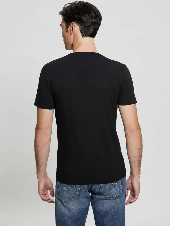 Iridescent Logo Graphic Tee Jet Black TShirts and Tanks GUESS Men Iridescent Logo Graphic Tee Jet Black TShirts and Tanks GUESS Men