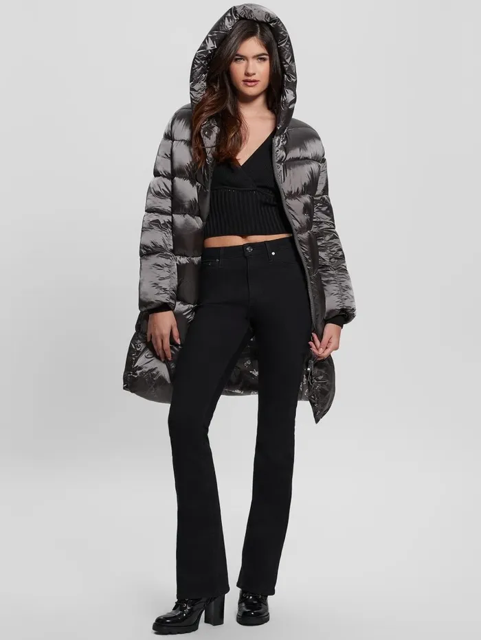 Jackets and Coats Eco Rosetta Hooded Puffer Jacket Night Stone Multi 8211 GUESS Women Jackets and Coats Eco Rosetta Hooded Puffer Jacket Night Stone Multi 8211 GUESS Women