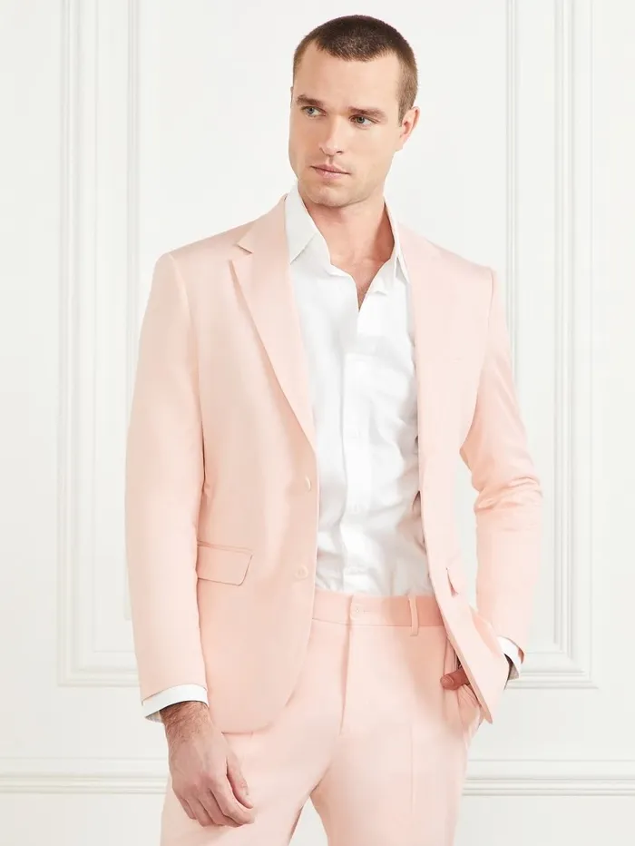 Jackets and Coats George Notched Blazer Pink Good Vibes GUESS Men Jackets and Coats George Notched Blazer Pink Good Vibes GUESS Men