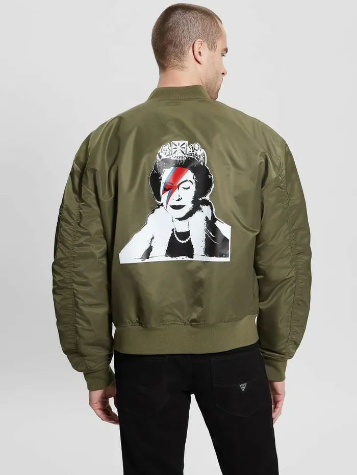 Jackets and Coats GUESS Men Ace Queen Flight Jacket Olive Morning Jackets and Coats GUESS Men Ace Queen Flight Jacket Olive Morning