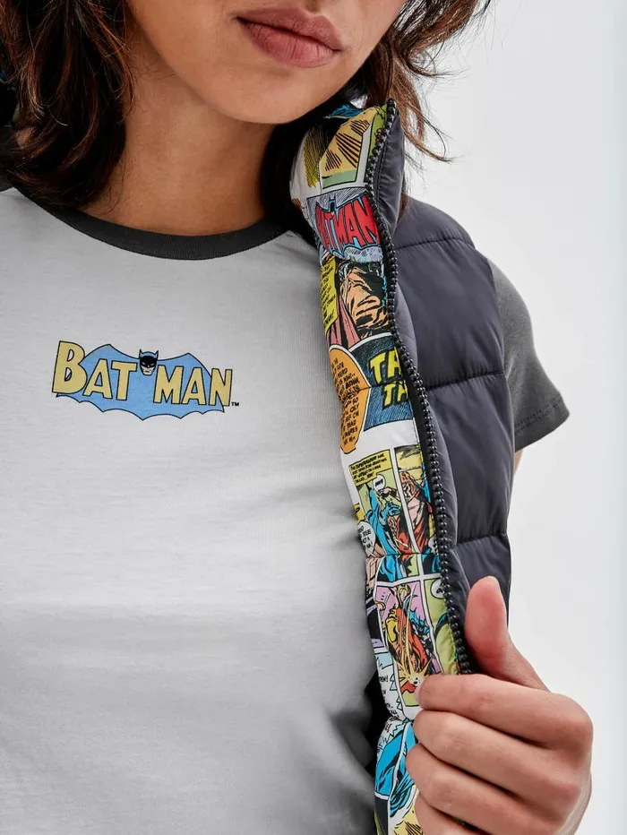 Jackets and Coats GUESS Women GUESS Originals x Batman Reversible Vest Black Jackets and Coats GUESS Women GUESS Originals x Batman Reversible Vest Black