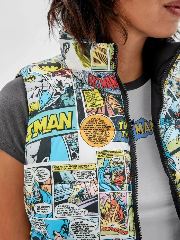 Jackets and Coats GUESS Women GUESS Originals x Batman Reversible Vest Black Jackets and Coats GUESS Women GUESS Originals x Batman Reversible Vest Black