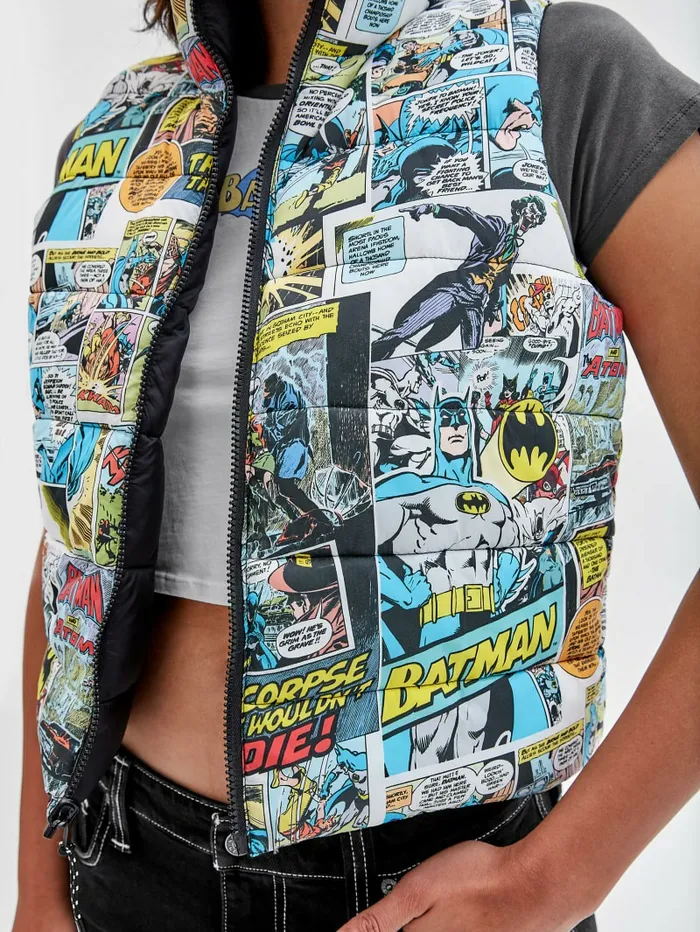 Jackets and Coats GUESS Women GUESS Originals x Batman Reversible Vest Black Jackets and Coats GUESS Women GUESS Originals x Batman Reversible Vest Black