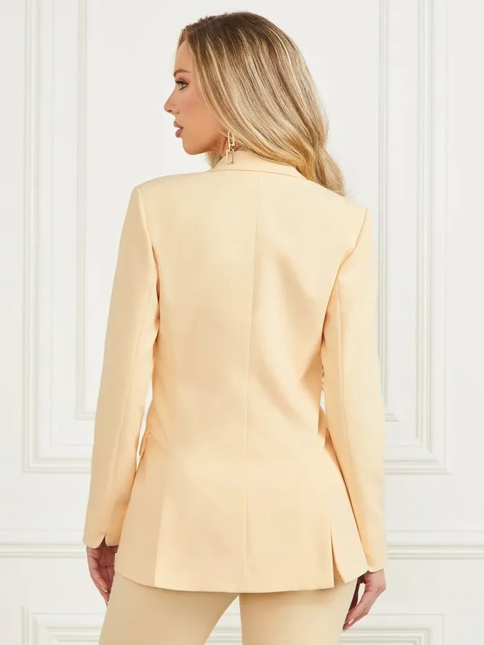 Jackets and Coats GUESS Women Kelly Blazer Yellow Dust