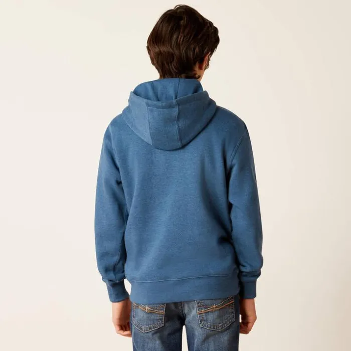 Jackets and Vests Kids Ariat Ariat Logo Hoodie Poseidon Jackets and Vests Kids Ariat Ariat Logo Hoodie Poseidon