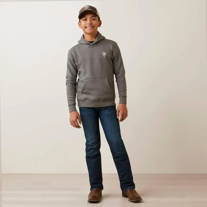 Jackets and Vests Kids Ariat Camo Corps Hoodie Grey Heather